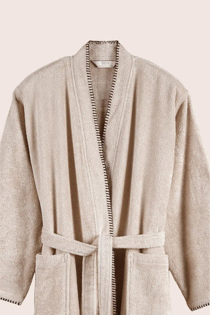 Shadow %100 Pamuk Bornoz Takımı Bej