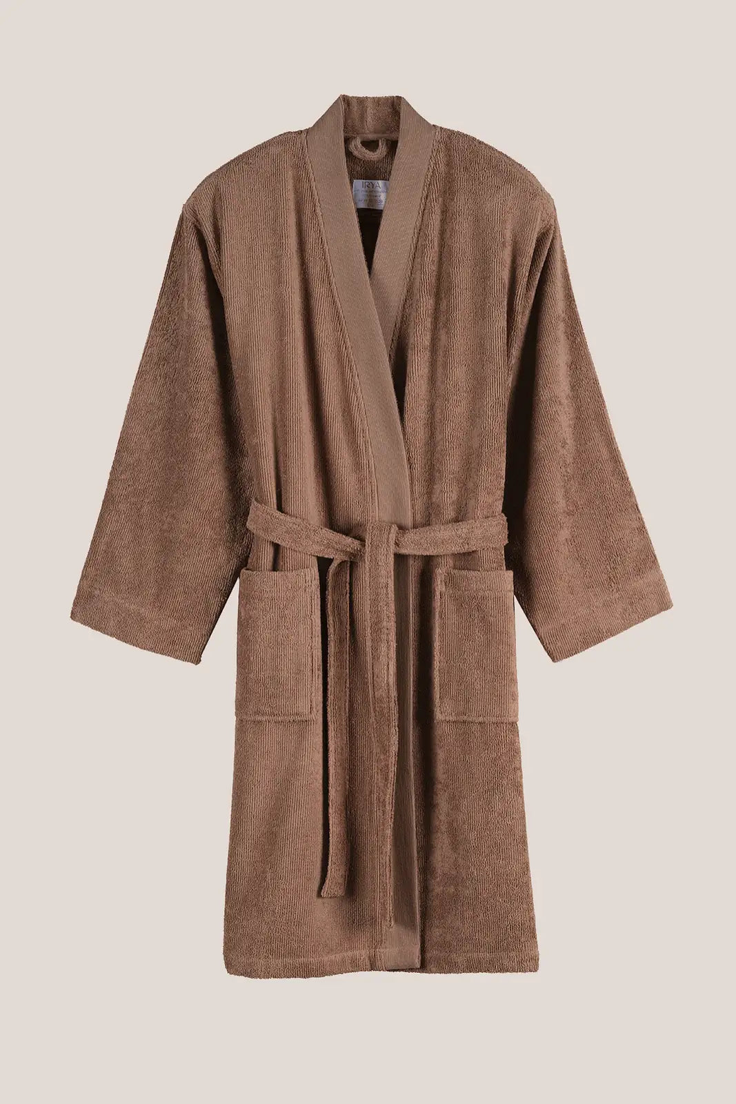 Solena %100 Pamuk Kadın Bornoz Kahve