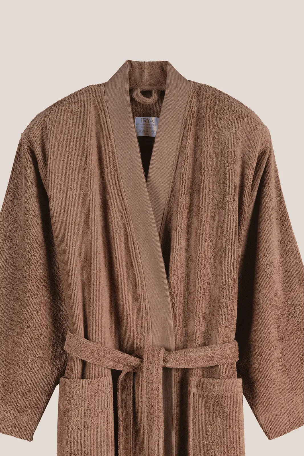 Solena %100 Pamuk Kadın Bornoz Kahve