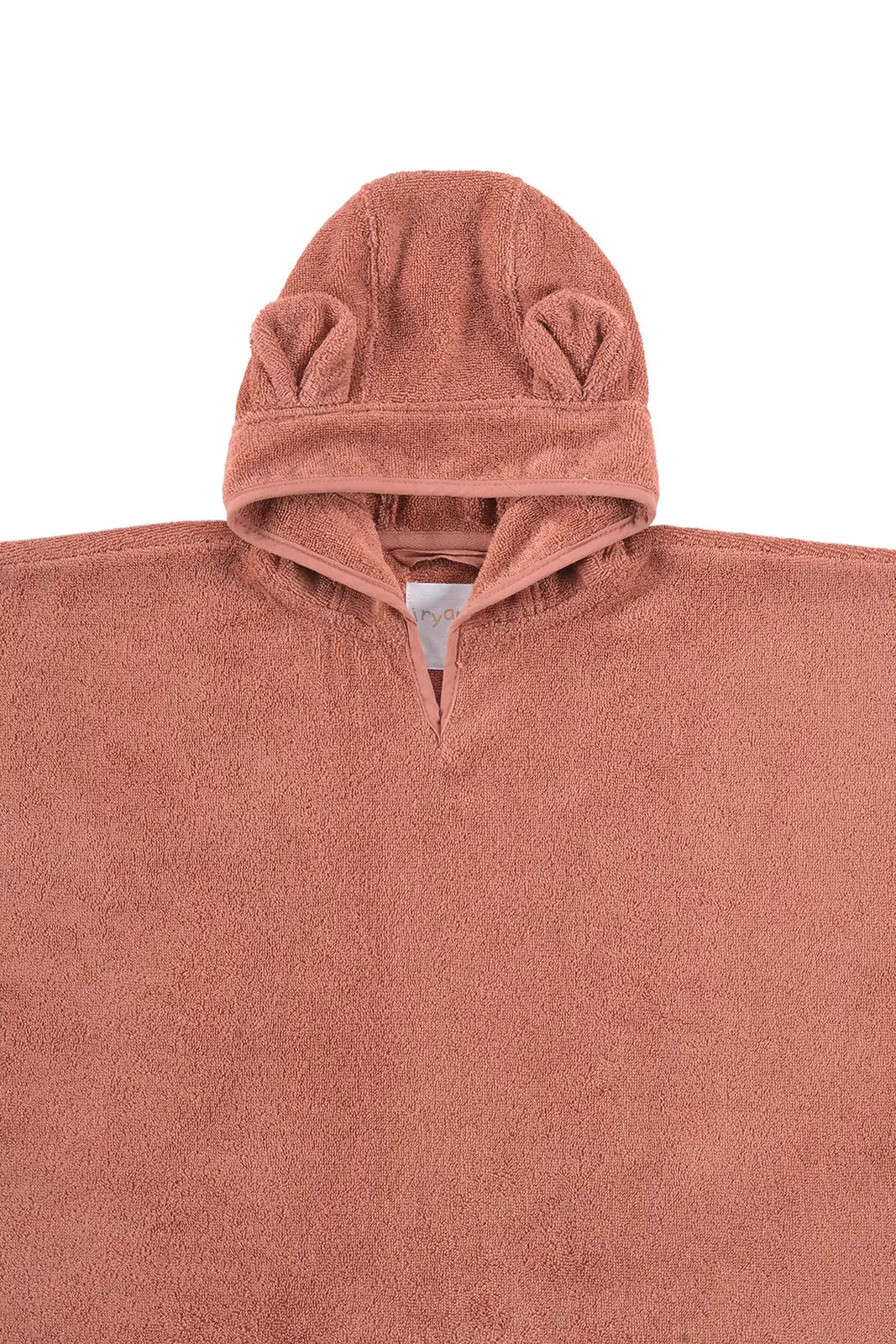 Tiny Bear Organik Pamuk Çocuk Panço Kiremit