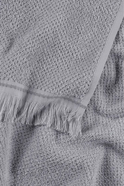 Travertine %100 Pamuk Yüz Havlusu 50x90 Gri