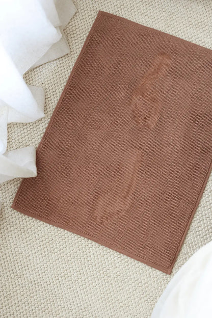 Velluna Tekli Havlu Banyo Paspası 50x80 cm Mocha