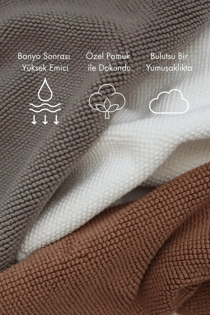 Velluna Tekli Havlu Banyo Paspası 50x80 cm Gri