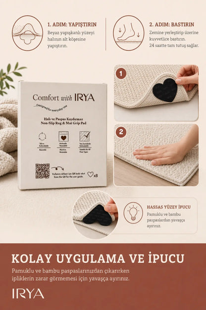 Halı ve Paspas Kaydırmaz | Yıkanabilir & Tekrar Kullanılabilir