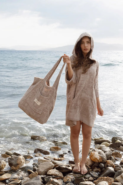 Kayora %100 Pamuk Unisex Plaj Pançosu Sand Beige