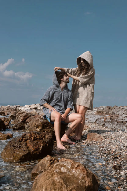 Kayora %100 Pamuk Unisex Plaj Pançosu Sand Beige