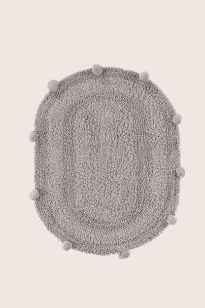 Lampetie | Eris Tekli Banyo Paspası  45x60 Gri