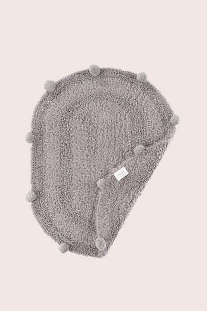 Lampetie | Eris Tekli Banyo Paspası  45x60 Gri