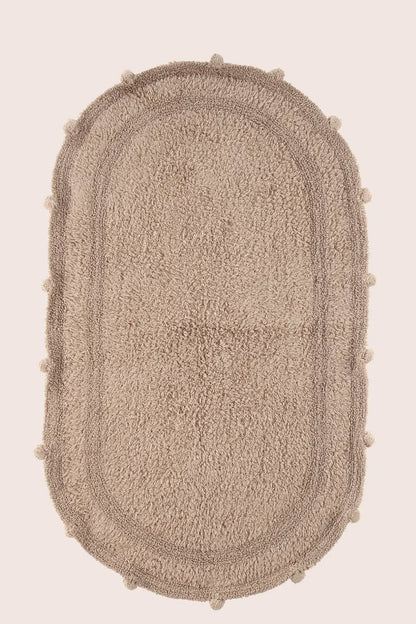 Lampetie | Eris Tekli Banyo Paspası 70x120 Kahverengi