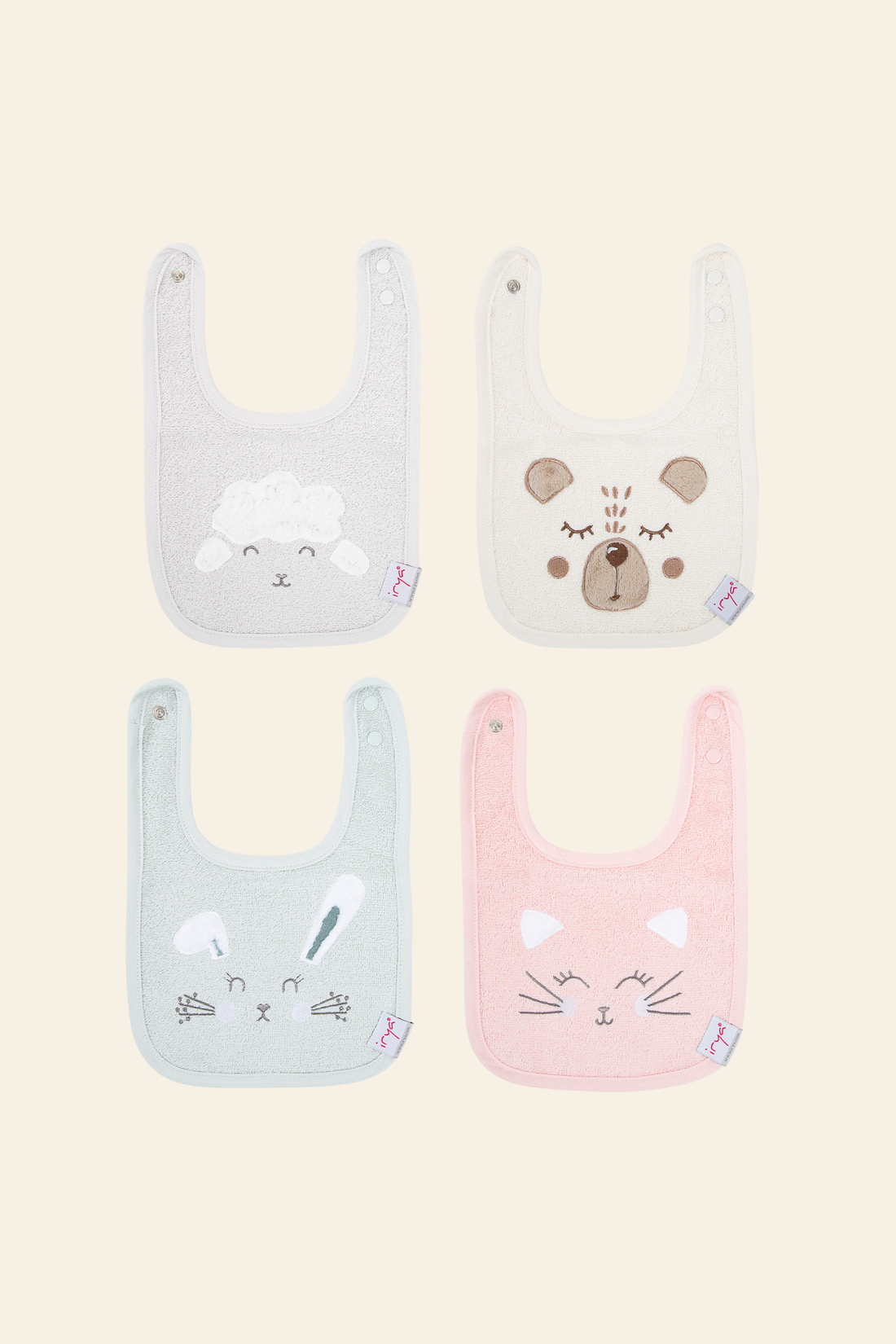 4-Piece Baby Bib Set