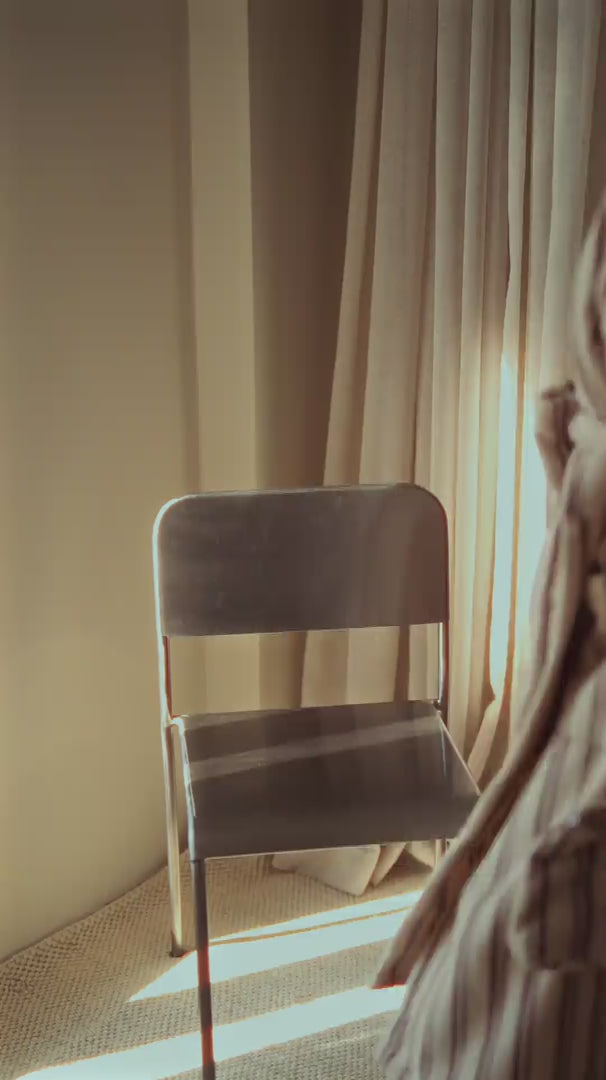 Load video: In Lines İpliği Boyalı Kadın Bornoz Mocha