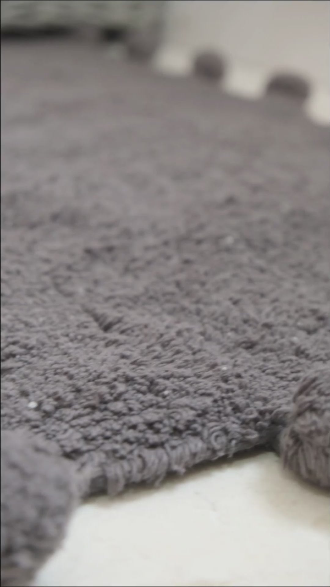 Alya 2 Piece Set Bath Mat 100% Cotton 40x60 + 60x90 Anthracite