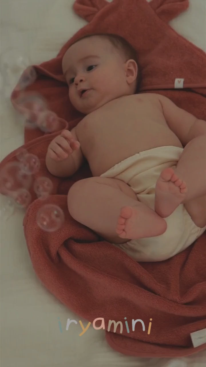 Tiny Bear Organic Cotton Baby Swaddle Tile 75x75