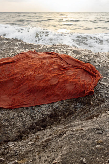 Solara %100 Pamuk Plaj Havlusu 80x170 cm Orange Sun