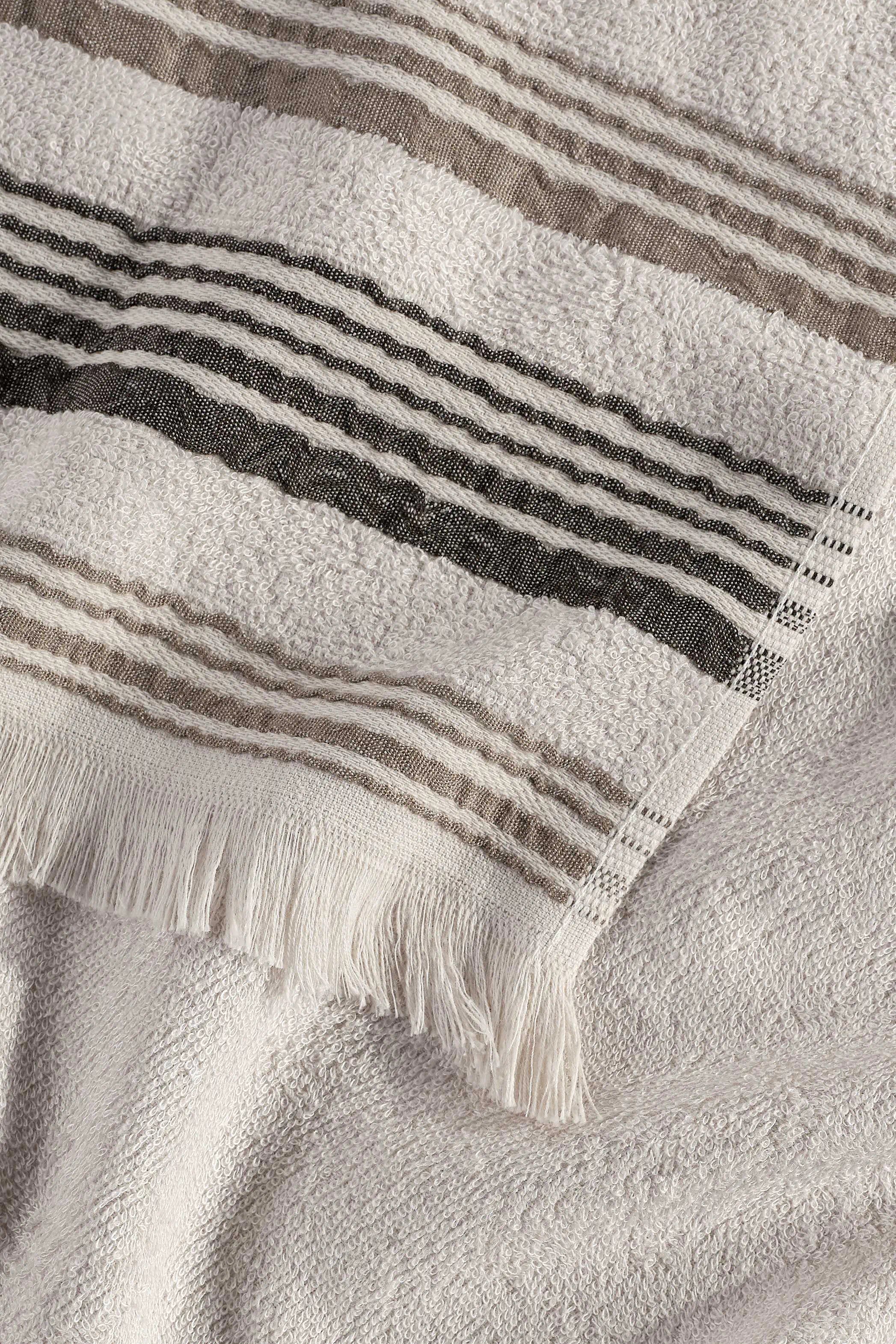 New Derin Bambu Yüz Havlusu 50x90 cm Vanilla Linen